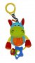 Бебешка плюшена играчка дрънкалка Хипопотам / Lorelli Toys