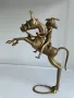Африканска, бронзова скулптура с ловна сцена. , снимка 6