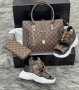 Дамска чанта портфейл и сандали Louis Vuitton код 116