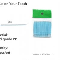 Интердентални клечки за зъби с четка 100 бр., снимка 3 - Други - 39779546