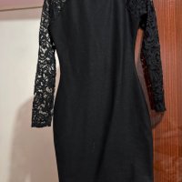 Черна рокля S размер, снимка 1 - Рокли - 43340789