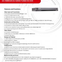 Hikvision DS-7208HUHI-K1 DVR Рекордер 8 Канала HD-TVI/AHD/CVI 5MP@96/3MP@144/2МP@200fps H265+ Audio, снимка 2 - Комплекти за видеонаблюдение - 28083432