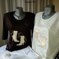 Различни модели дамски блузи, снимка 4 - Тениски - 40734829