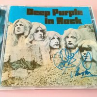 Deep Purple In Rock с подписите на Roger Glover/ Ian Paice, снимка 1 - CD дискове - 44031441