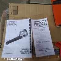 BLACK+DECKER електрически листосъбирач BCBL200B-XJ, 18V, оранжев/черен, без батерия и зарядно, снимка 4 - Градински инструменти - 43730869