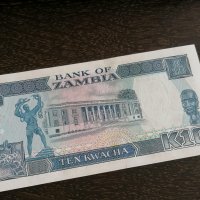 Банкнота - Замбия - 10 квача UNC | 1991г., снимка 3 - Нумизматика и бонистика - 26261970