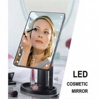 Огледало за грим с LED светлини, правоъгълна форма, снимка 1 - Други - 32514035