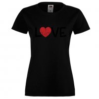 Дамска тениска Love Grunge 2, снимка 2 - Тениски - 35552203