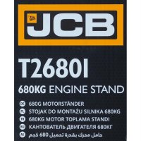 Стойка за двигател 680кг сгъваема JCB, снимка 6 - Други инструменти - 44077550