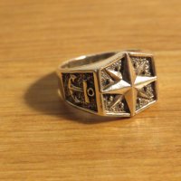 Стар мъжки сребърен пръстен с котва - морски за ценители, моряци и колекционери . , снимка 2 - Пръстени - 27109734