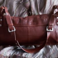 Винтидж чанта от естествена кожа / genuine leather handbag, снимка 15 - Чанти - 43360340