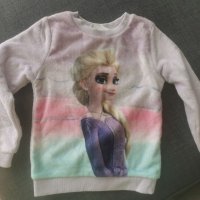Нова Плюшена блуза h&m с Елза, снимка 1 - Детски Блузи и туники - 39927480