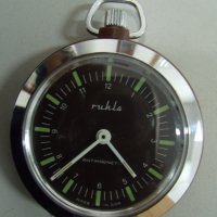 № 7273 стар джобен часовник  - Ruhla  , снимка 3 - Антикварни и старинни предмети - 43135272