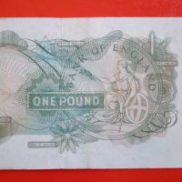 Банкнота 1 паунд Англия , снимка 2 - Нумизматика и бонистика - 44062501