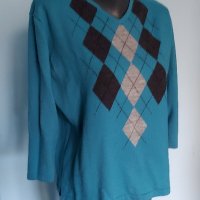 Марков винтидж пуловер тип туника "Mari Malva" / голям размер , снимка 1 - Блузи с дълъг ръкав и пуловери - 43460368