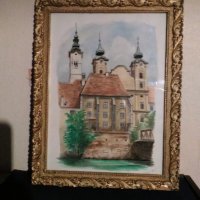 Картини рисувани,,АКВАРЕЛ" стари в дървени рамки., снимка 2 - Картини - 40140501