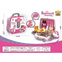 Детски куфар с принадлежности - приготвяне на бургери или козметична, снимка 5 - Други - 42994657