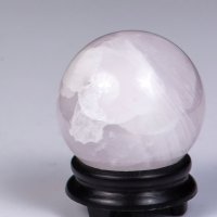 Сфера от флуоресцентен манганокалцит 74g 37mm №7, снимка 1 - Други ценни предмети - 43807390