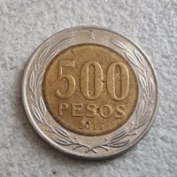 Монета.Чили. 1, 5, 10, 50, 100 и 500 песос.  Лот ., снимка 3 - Нумизматика и бонистика - 38554300