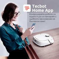 Tecbot M1 – Прахосмукачка робот и подомиячка със самопочистващ моп (бял) * Безплатна доставка , снимка 16 - Прахосмукачки - 37150827