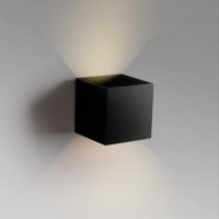 Aisilan LED стенна лампа, Черна модерна 3000K, IP65 Водоустойчива, снимка 1 - Лампи за стена - 43164615