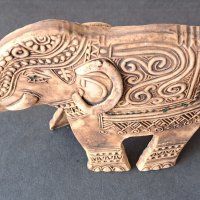 Атрактивно керамично слонче Индия, снимка 3 - Антикварни и старинни предмети - 42975133
