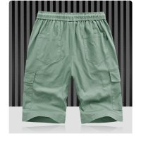 Мъжки карго къси панталони с джоб с шнур с еластична талия, 4цвята - 023, снимка 9 - Къси панталони - 40540502