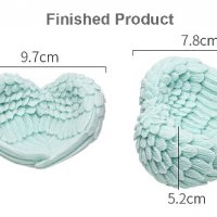 3D Огромни ангелски крила криле силиконов молд форма калъп гипс сапун калъп торта, снимка 3 - Форми - 38010463