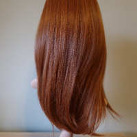 Светло кафява  перука с бретон средна дължина, снимка 6 - Аксесоари за коса - 44667955