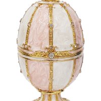 Фаберже стил, кутийки-яйца за бижута в луксозна подаръчна кутия., снимка 1 - Декорация за дома - 44104916