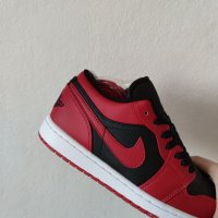 Nike Air Jordan 1 Low Reverse Bred Red Нови Мъжки Обувки Кецове Маратонки Размер 42 Номер Червени, снимка 11 - Маратонки - 39343854