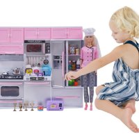 Кухненски комплект със звуци, светлини и кукла готвач, снимка 2 - Кукли - 43293556