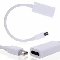 ANIMABG Преходник mini DisplayPort към HDMI преобразувател адаптер за връзка на PC компютър Laptop л, снимка 3 - Кабели и адаптери - 44065958