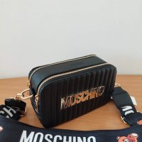 Черна чанта Moschino  код SG-G123, снимка 5 - Чанти - 40729004