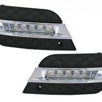 Пълен комплект дневни светлини DRL LED Mercedes W164 ML 2009-2012., снимка 3 - Части - 44845161