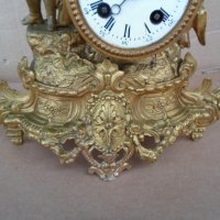 Старинен френски каминен/бодуарен часовник-работещ, снимка 3 - Антикварни и старинни предмети - 34946431