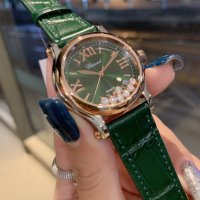 Дамски часовник Chopard Happy Sport Green с кварцов механизъм, снимка 3 - Дамски - 43522957