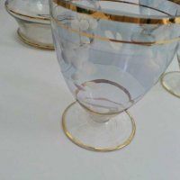 Ретро стъклени  кана и чашки , снимка 4 - Антикварни и старинни предмети - 28621414