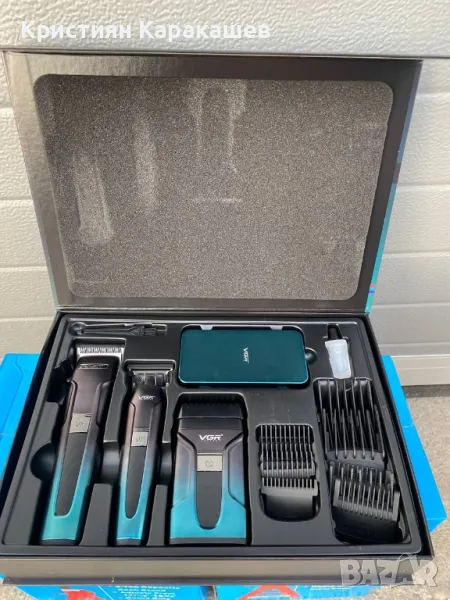 Професионален бръснарски комплект VGR ( 3 машинки ), снимка 1