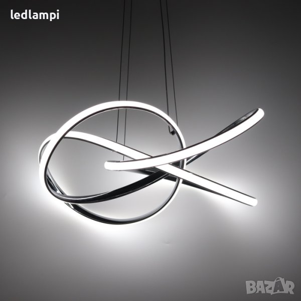 LED Полилей 45W Хром Неутрално Бяла Светлина, снимка 1