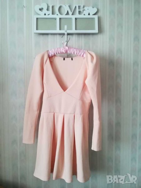 Дамска рокля в цвят кремаво, снимка 1