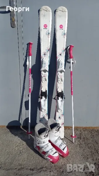 Комплект Rossignol-120см.+обувки Rossignol-22.5 +щекиRossignol-90см., снимка 1