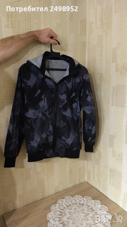 Двулицево Пролетно-есенно детско яке за момче, Размер 14 години, снимка 1