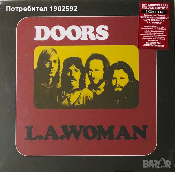 The Doors - L.A. Woman Deluxe Edition, Limited Edition, Numbered, 50th Anniversary, снимка 1