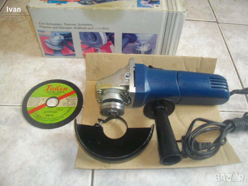 ф115мм-Немски Ъглошлайф-Малък-Отличен, снимка 1