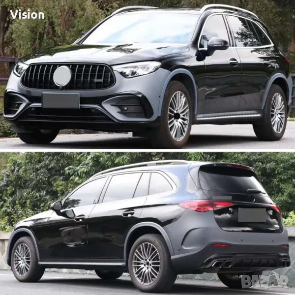 x254 GLC63 AMG пакет предна задна броня решетка накрайници дифузьор джанти , снимка 1