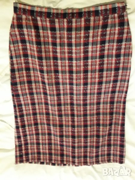 Дамска зимна пола каре, снимка 1