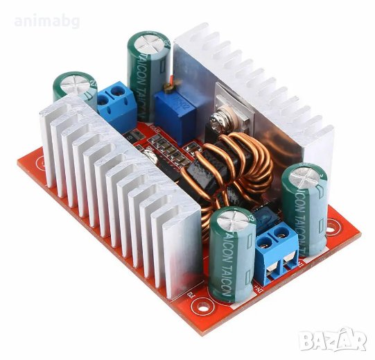 ANIMABG Повишаващ инвертор DC / DC 400W вход от 8.5V до 50V, 15A изход от 10V до 60V, 12A, снимка 1