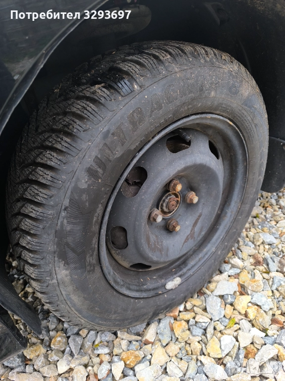 Продавам джанти с гуми 195 65 15 цола 4х108 , снимка 1