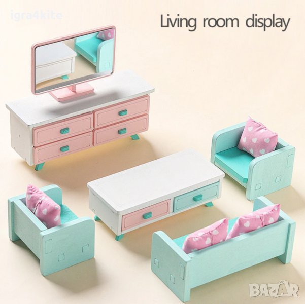 НАМАЛЕНА ЖЕНА НА Дървени аксесоари ХОЛ за деца НОВ МОДЕЛ за дървена къща, снимка 1